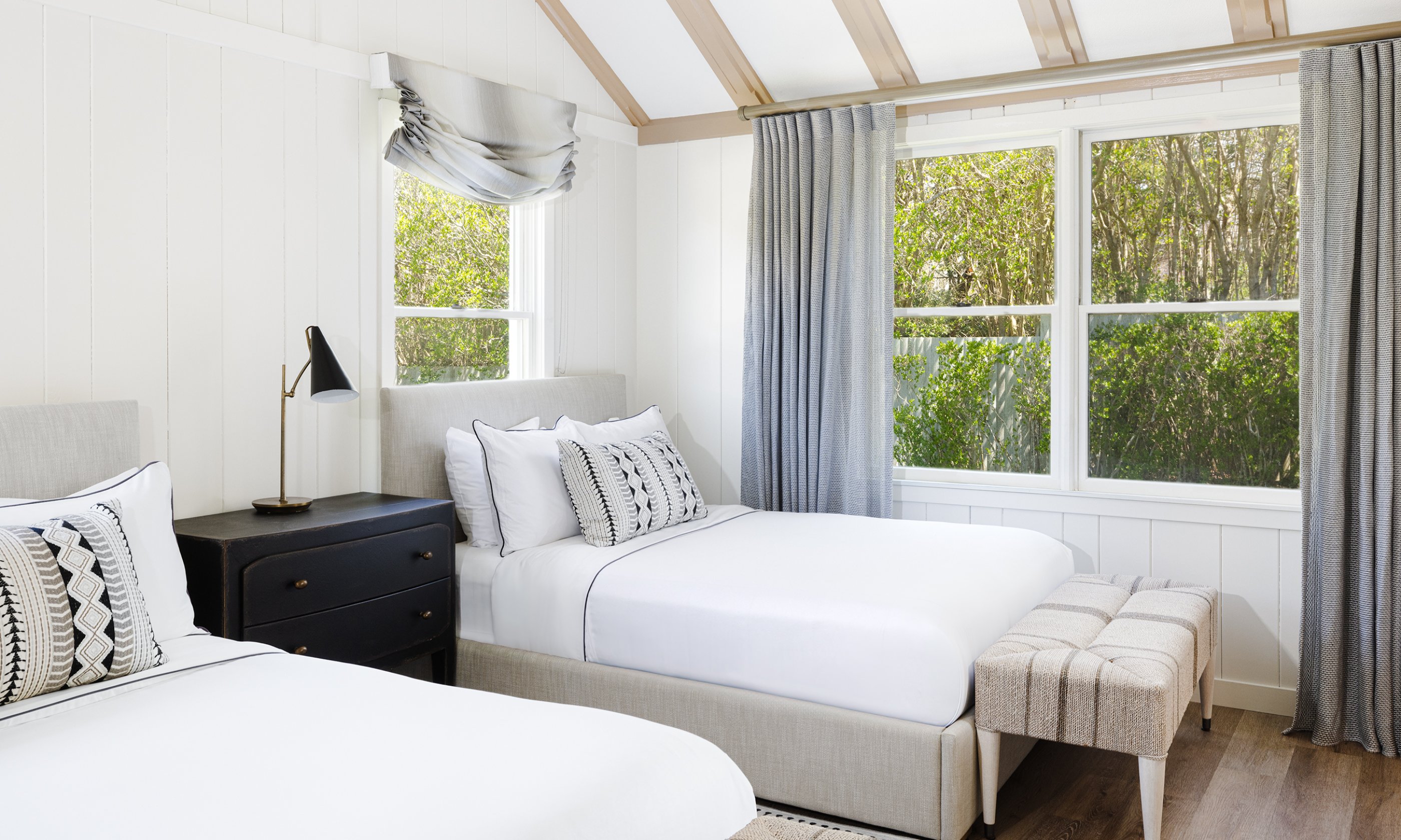 The third bedroom in the Ocean View Three Bedroom Cottage at Gurney's Montauk Resort