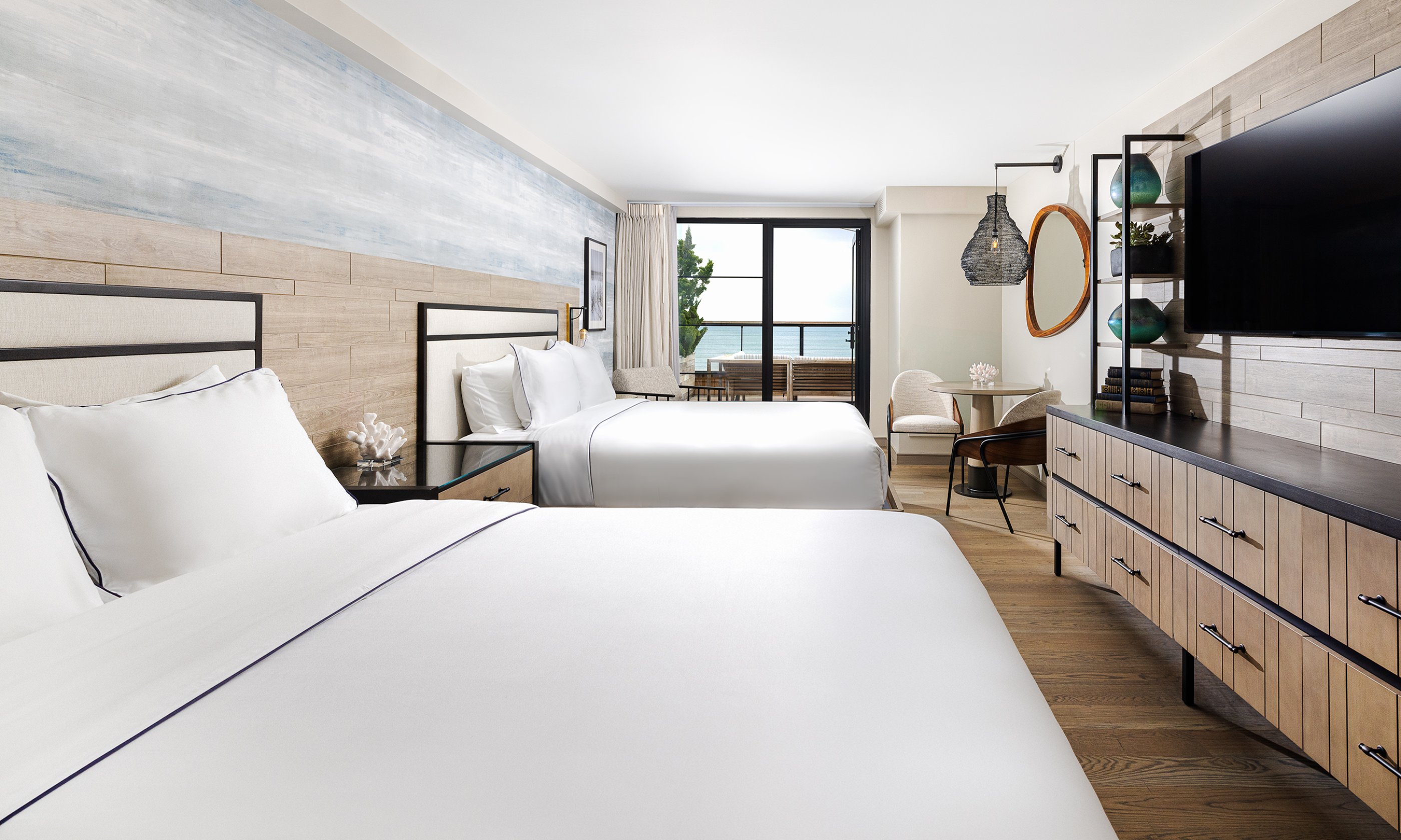 The Oceanfront Two Queen Room at Gurney's Montauk Resort