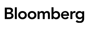 "Bloomberg" logo in black text on a white background.