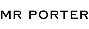 "MR PORTER" logo in black text on a white background.